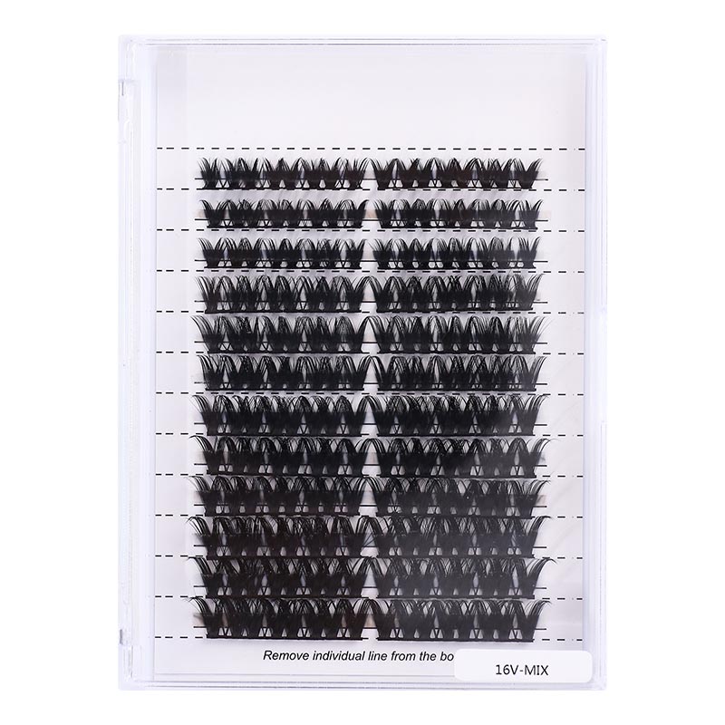 16V individuelle DIY Single Lashes Cluster Extensions