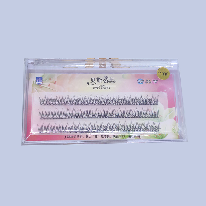 DIY Eyelash Extensions Individuelle fiskehale Cluster Lashes 10mm