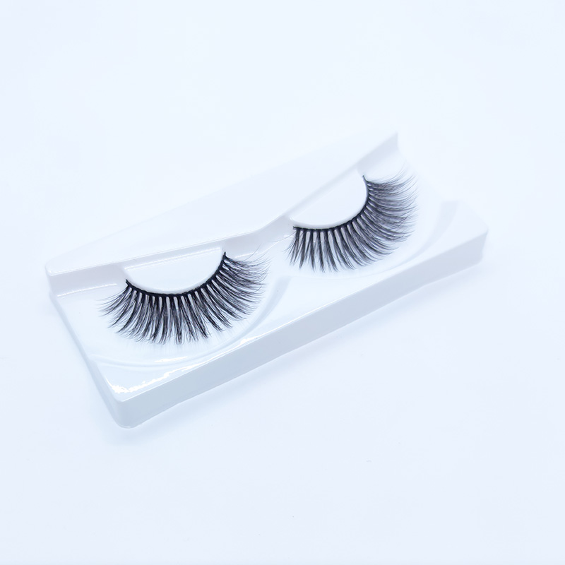 5D False Mink Lashes Silke øyevipper Myk Dramatisk Naturlig Look 1 Par