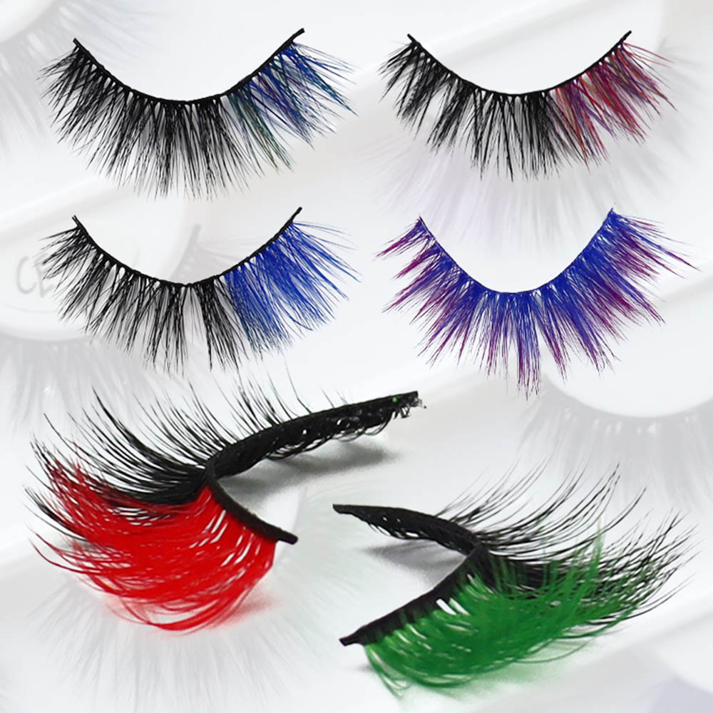 Fargede Wispy Faux øyevipper