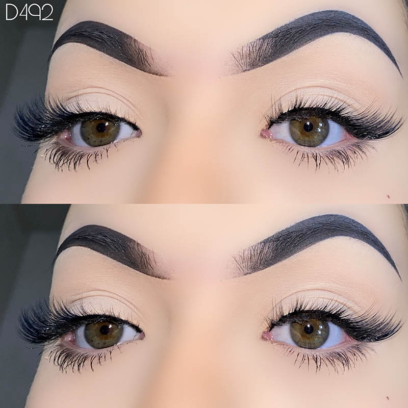 5 par Wispy Lashes Natural Look Vingede øyevipper 7mm-17mm