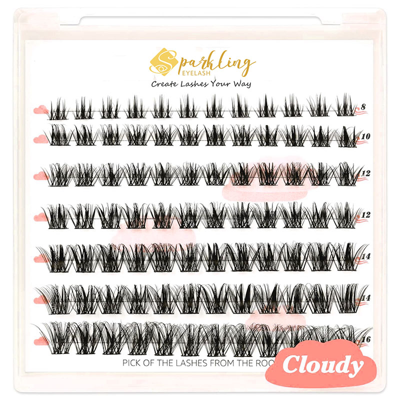 Natural Look DIY Lash Extension Lash Clusters