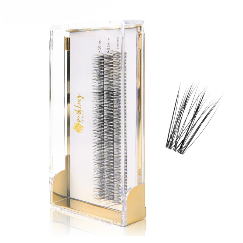 Naturlig utseende segmentvipper Clear Thin Band DIY Eyelash